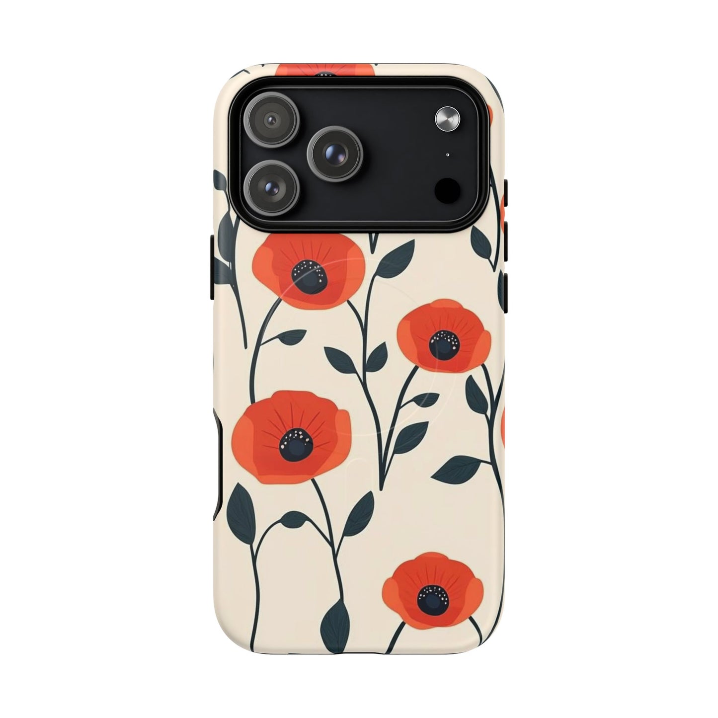 Poppy Fields Tough Magnetic Phone Case