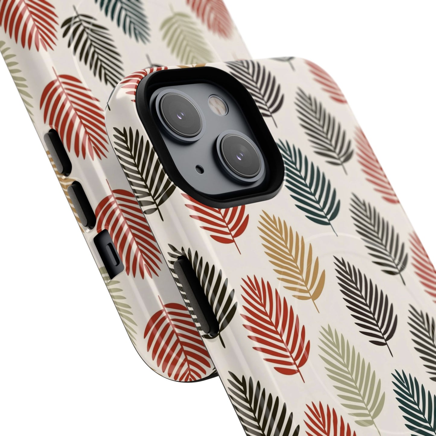 Robuste magnetische Handyhülle mit Herbstlaub-Motiv