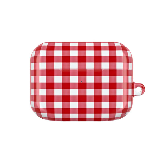 Red Plaid AirPod Case