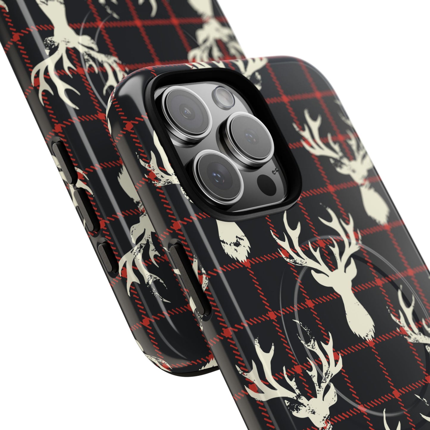 Stag Plaid Tough Magnetic Case