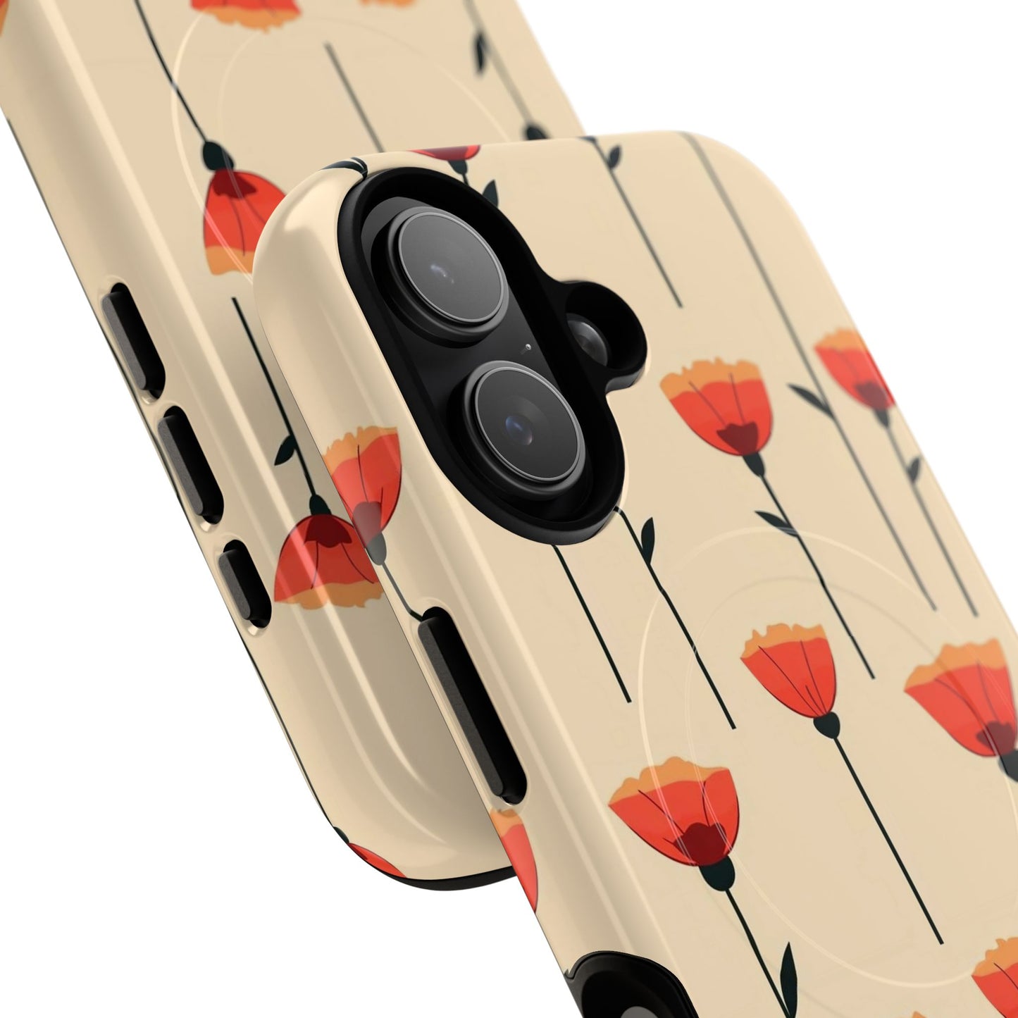 Poppy Line Tough Magnetic Phone Case