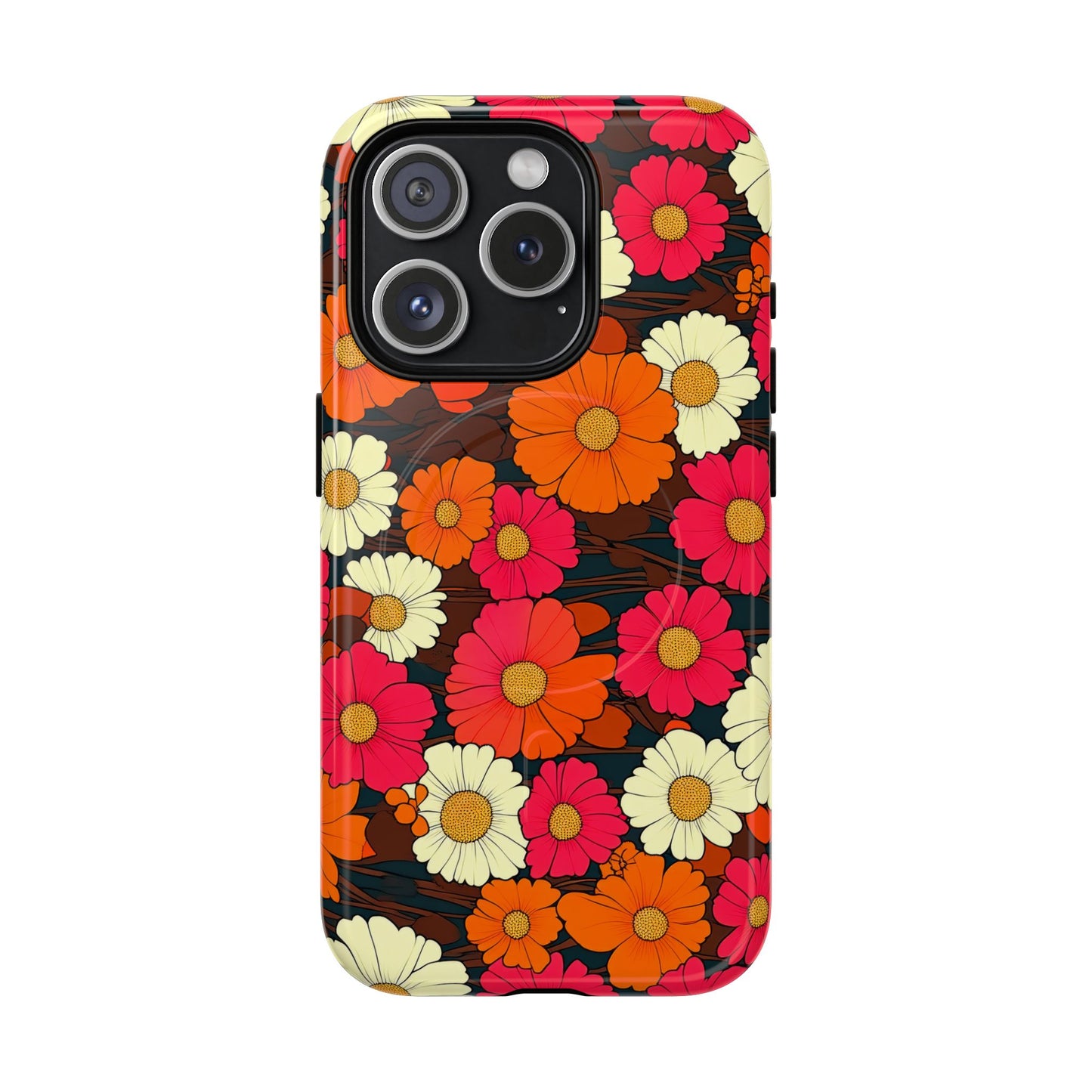 Flower Power Vintage Phone Tough Magnetic Case