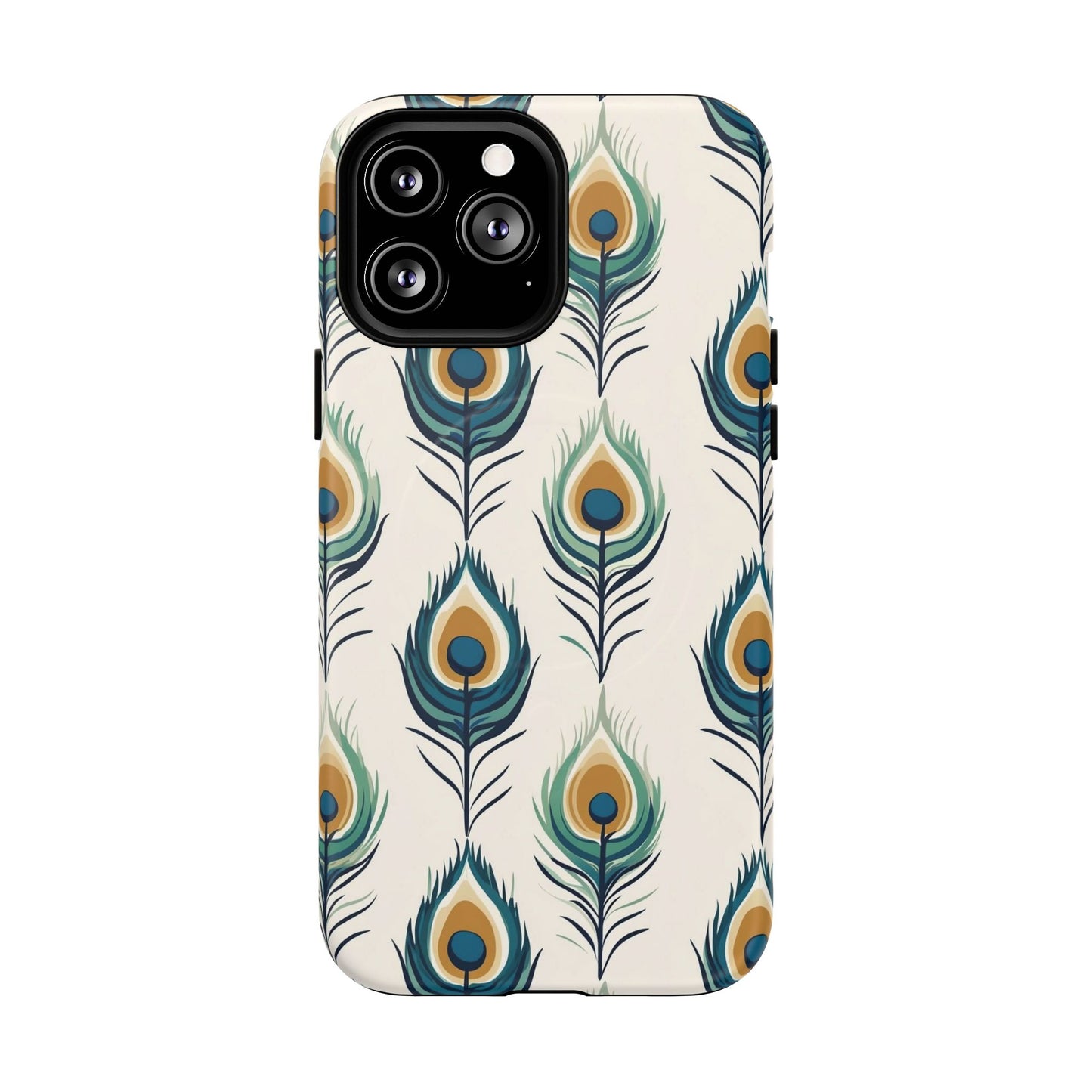 Peacock Feather Phone Tough Magnetic Case