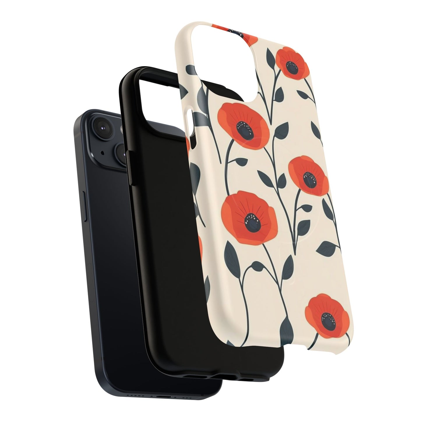 Poppy Fields Tough Magnetic Phone Case