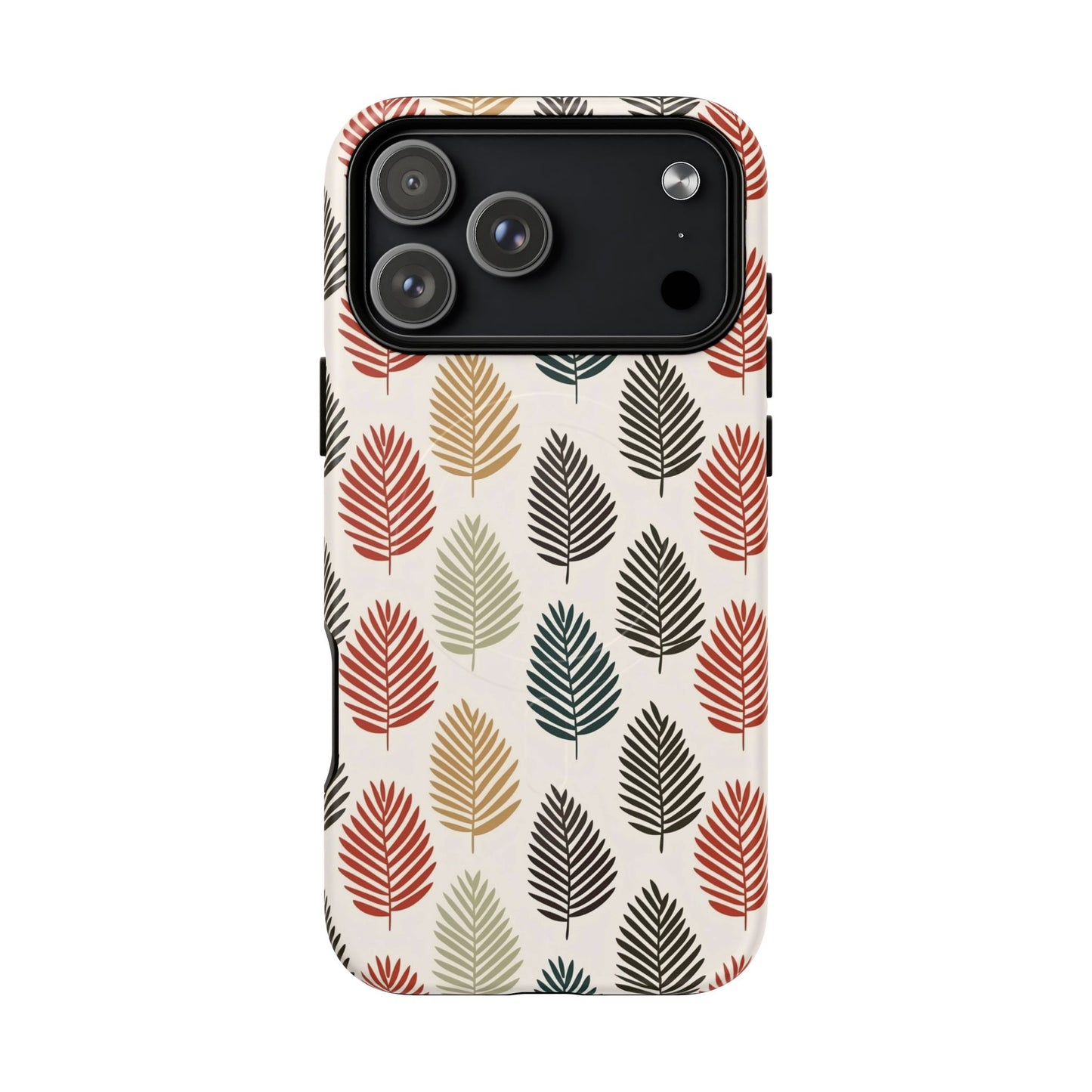 Robuste magnetische Handyhülle mit Herbstlaub-Motiv