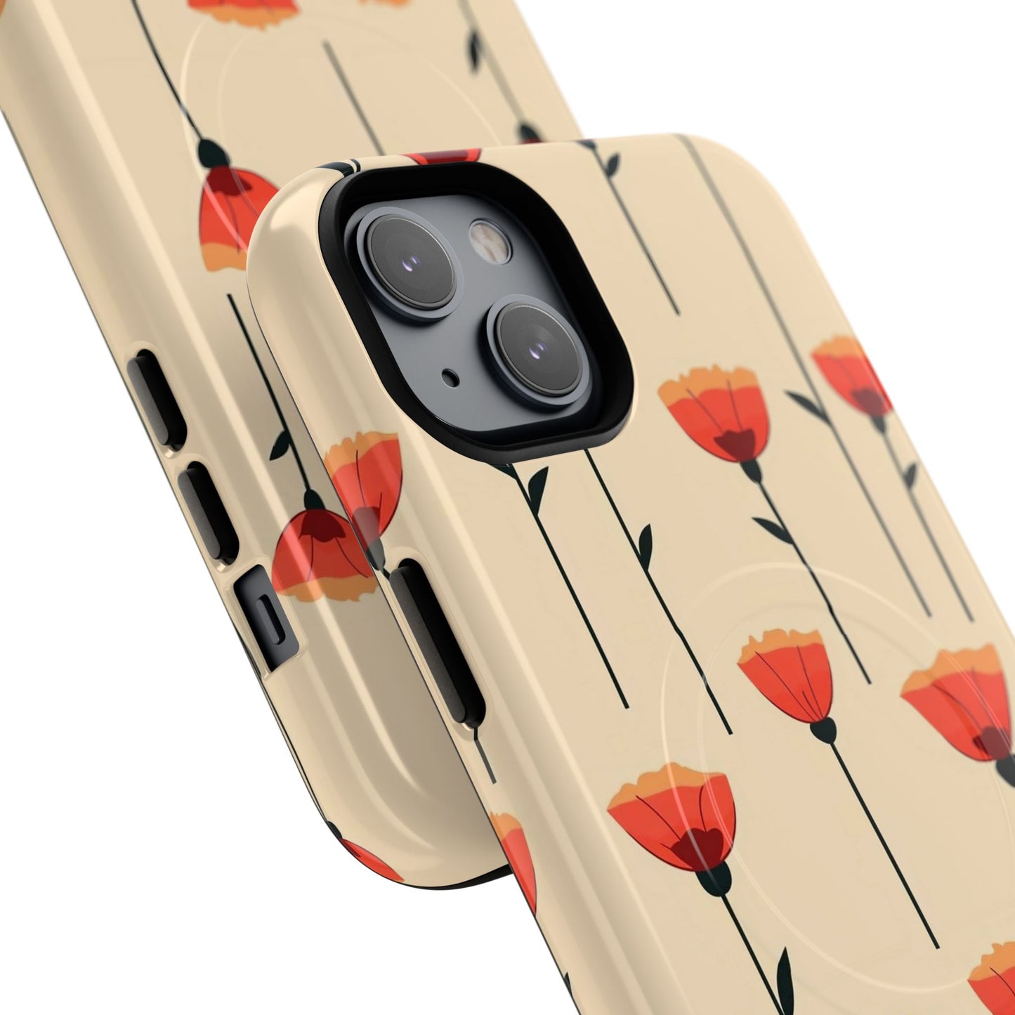 Poppy Line Tough Magnetic Phone Case