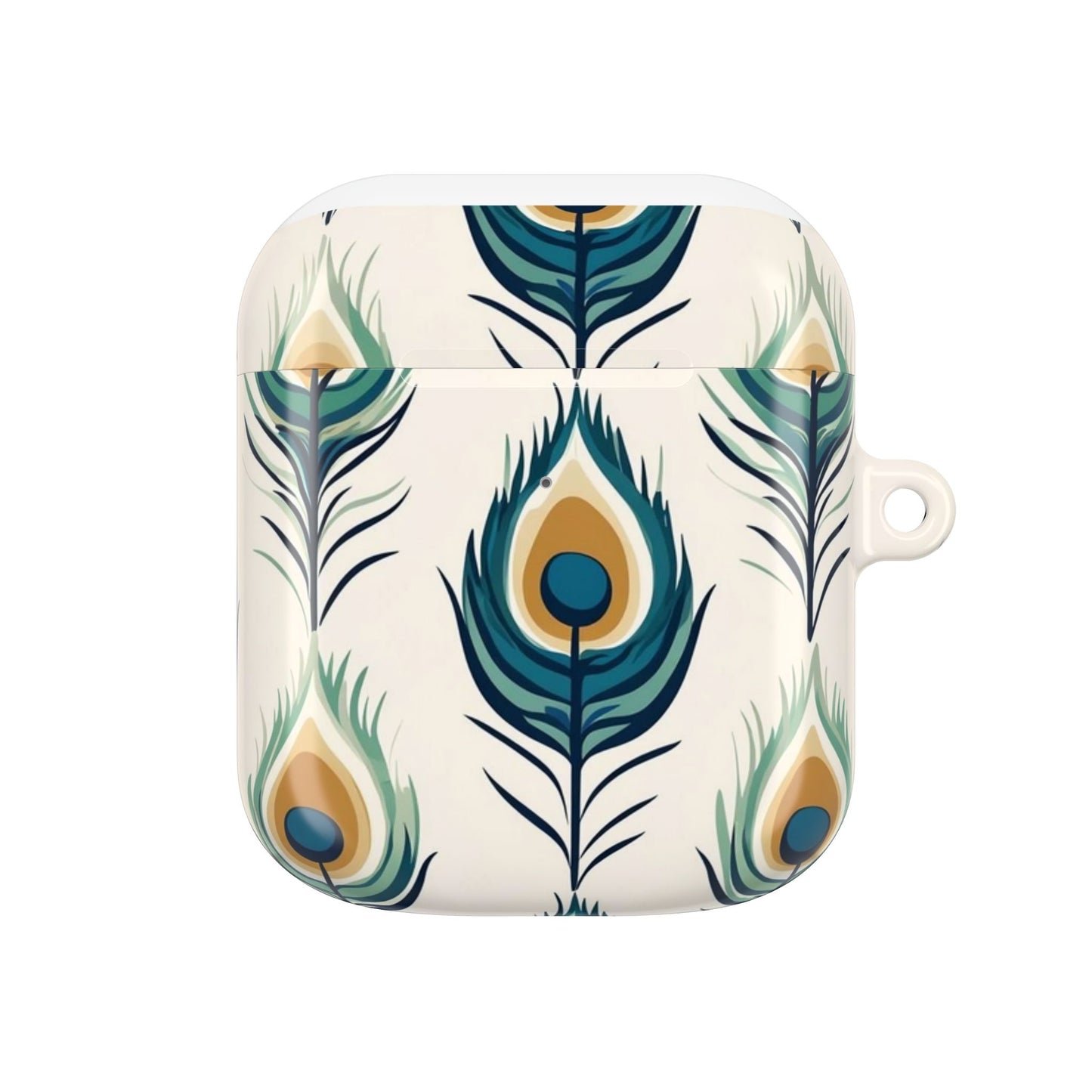 Strutting Peacock Feather AirPod Cases