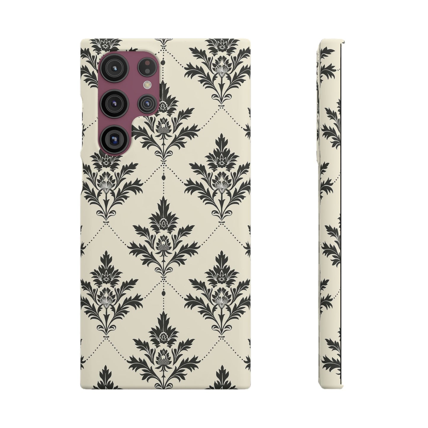 Midnight Damask Snap Case