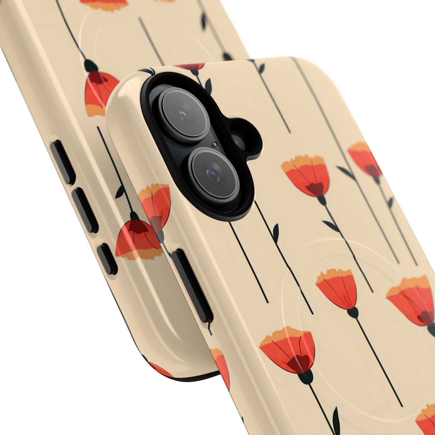 Poppy Line Tough Magnetic Phone Case