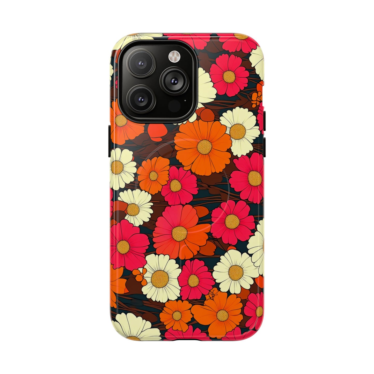 Flower Power Vintage Phone Tough Magnetic Case