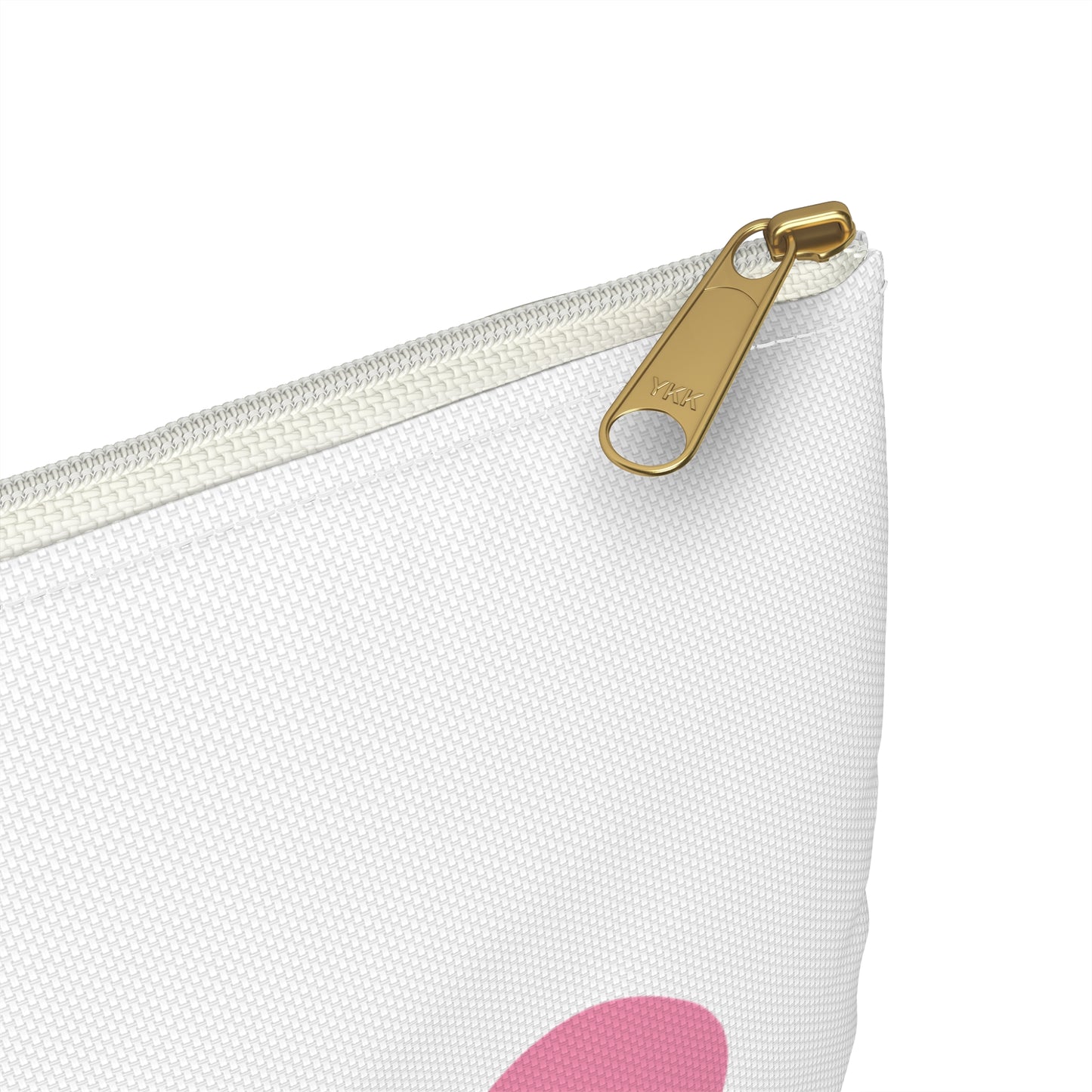 Bridal Accessory Pouch - Pink Hearts & Bride Design