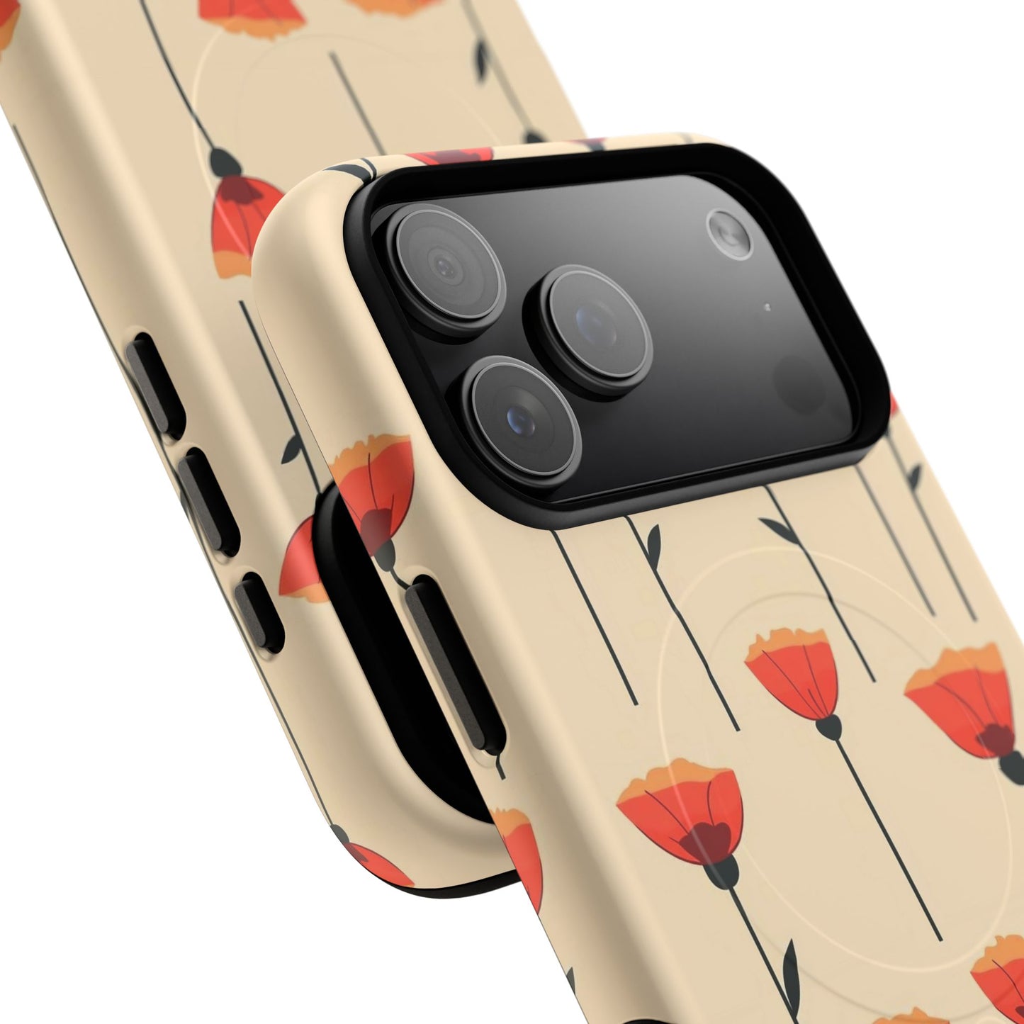 Poppy Line Tough Magnetic Phone Case