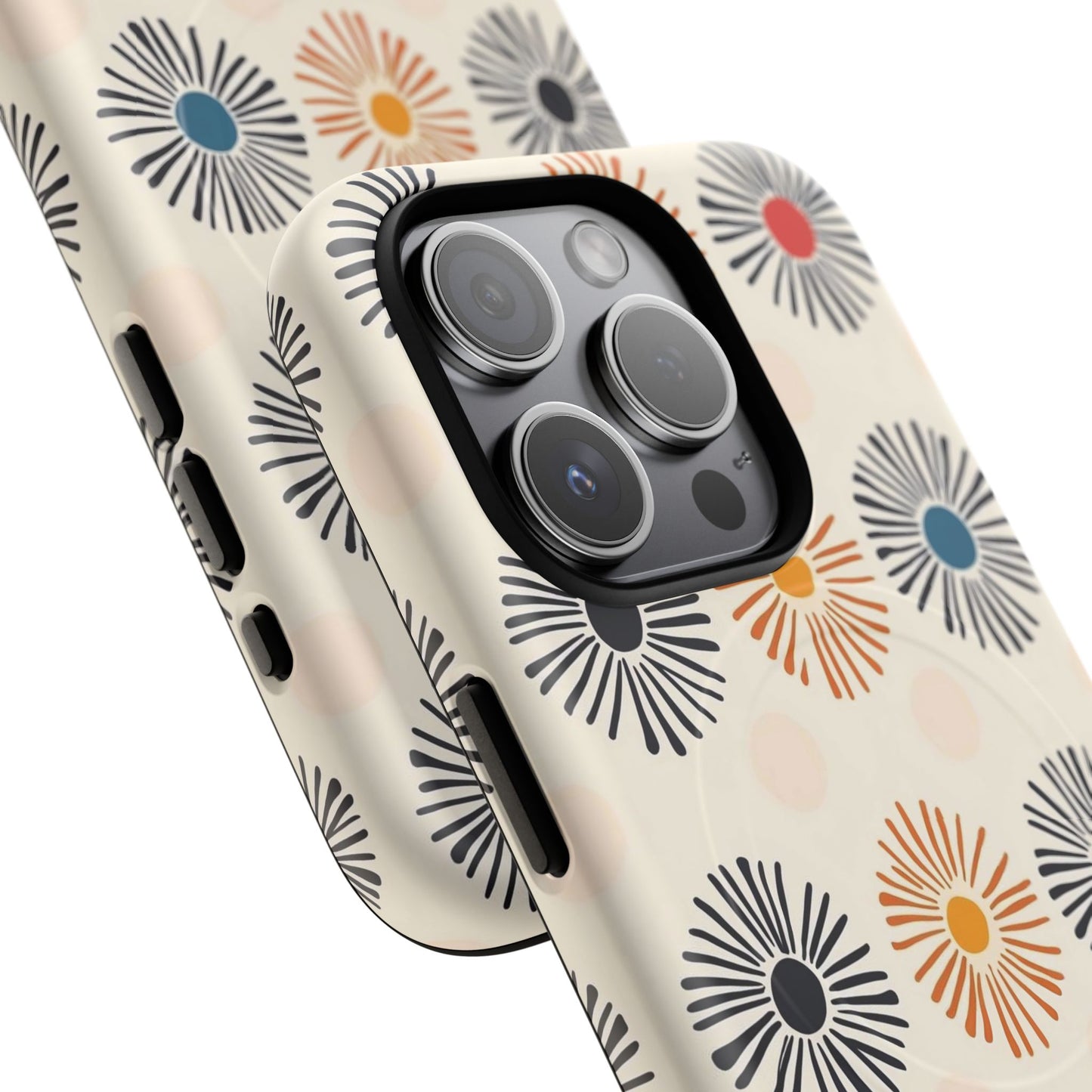Burstwise Colorful Floral Tough Magnetic Case
