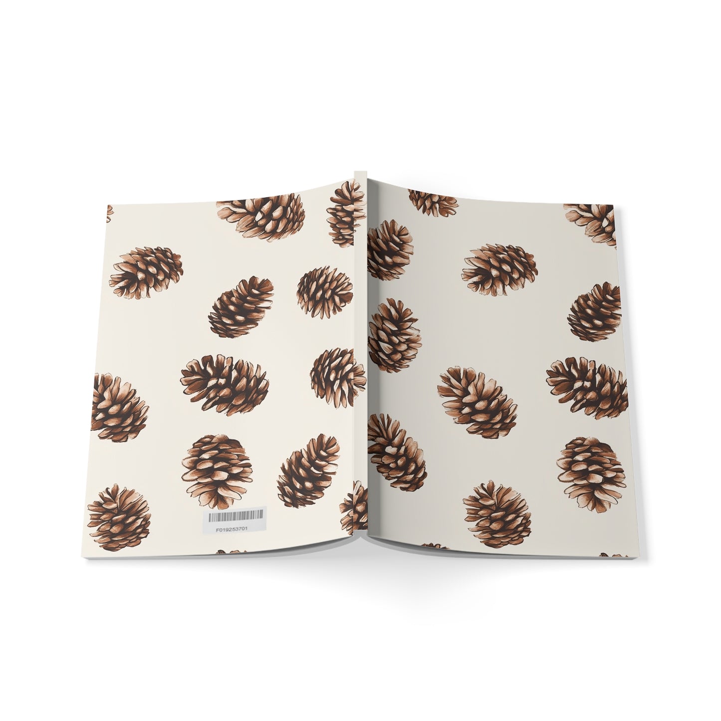 Woodland Pinecone Softcover Notebook, A5