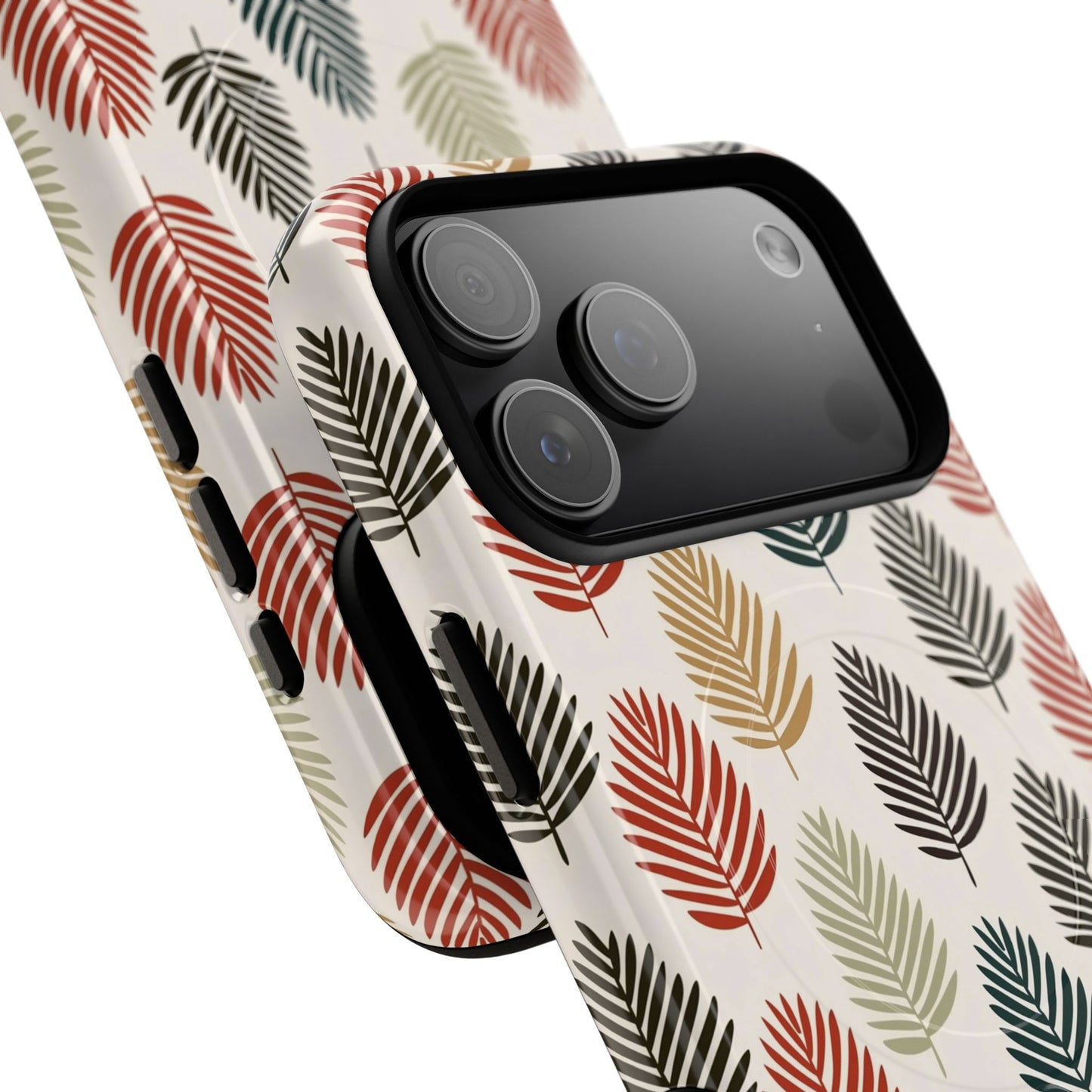 Robuste magnetische Handyhülle mit Herbstlaub-Motiv