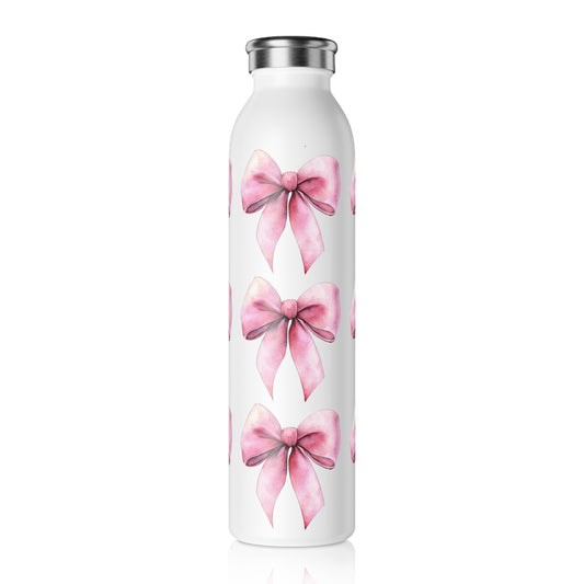 Coqueterie Pink Bow Slim Water Bottle