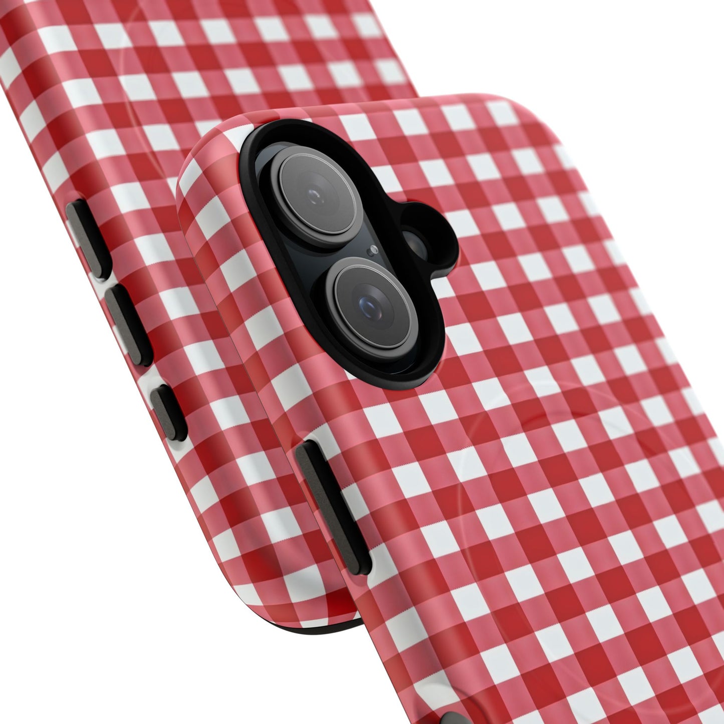Red Plaid Tough Magnetic Phone Case