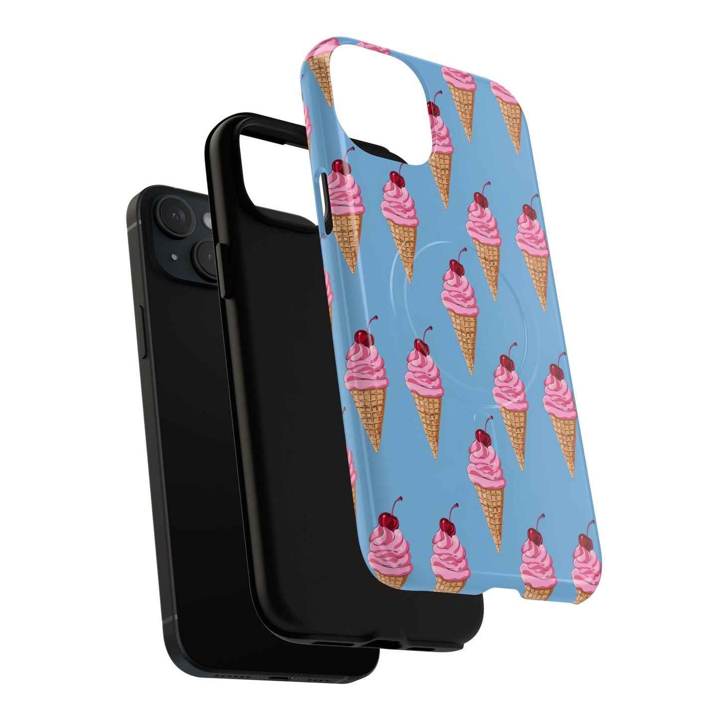 Cherry Swirl Tough Magnetic Phone Case