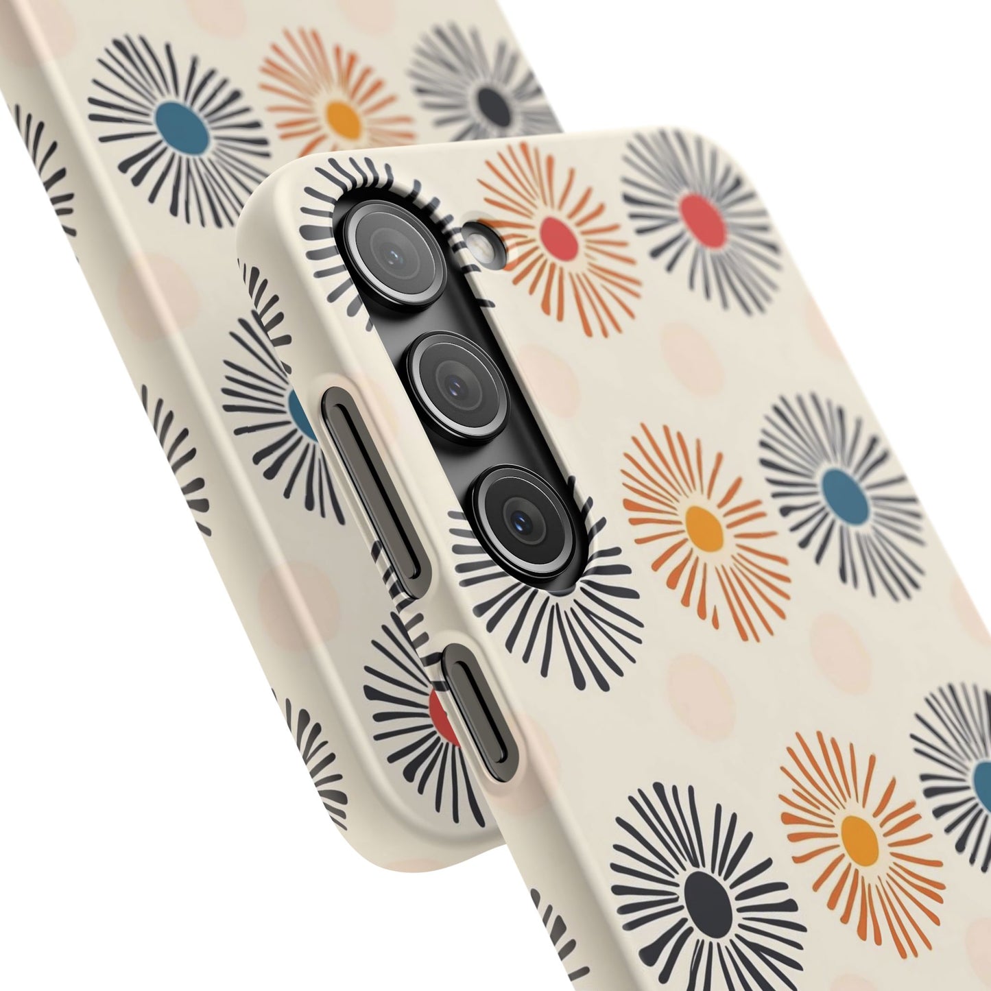 Burstwise Colorful Floral Snap Case