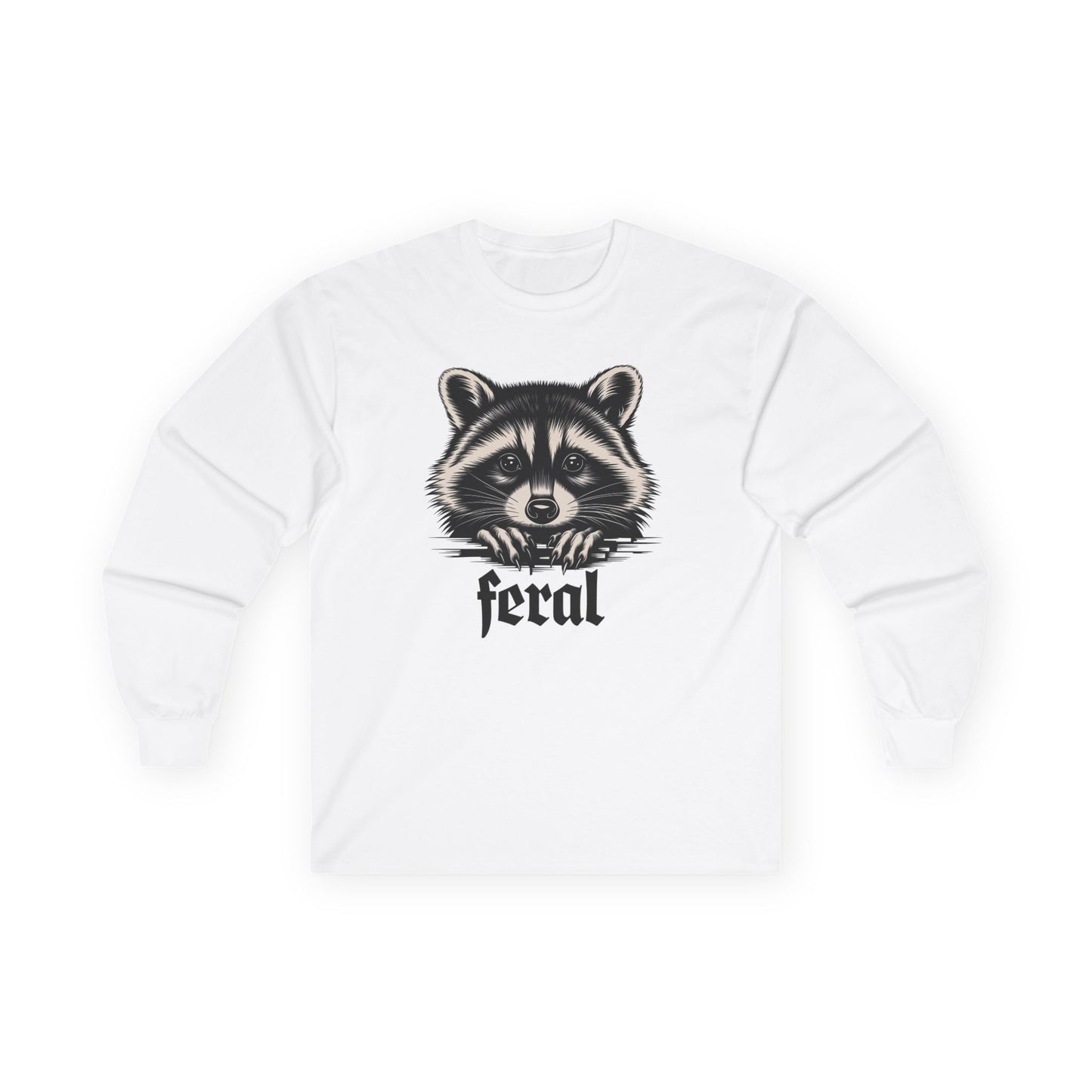 Feral Raccoon Unisex Ultra Cotton Long Sleeve Tee