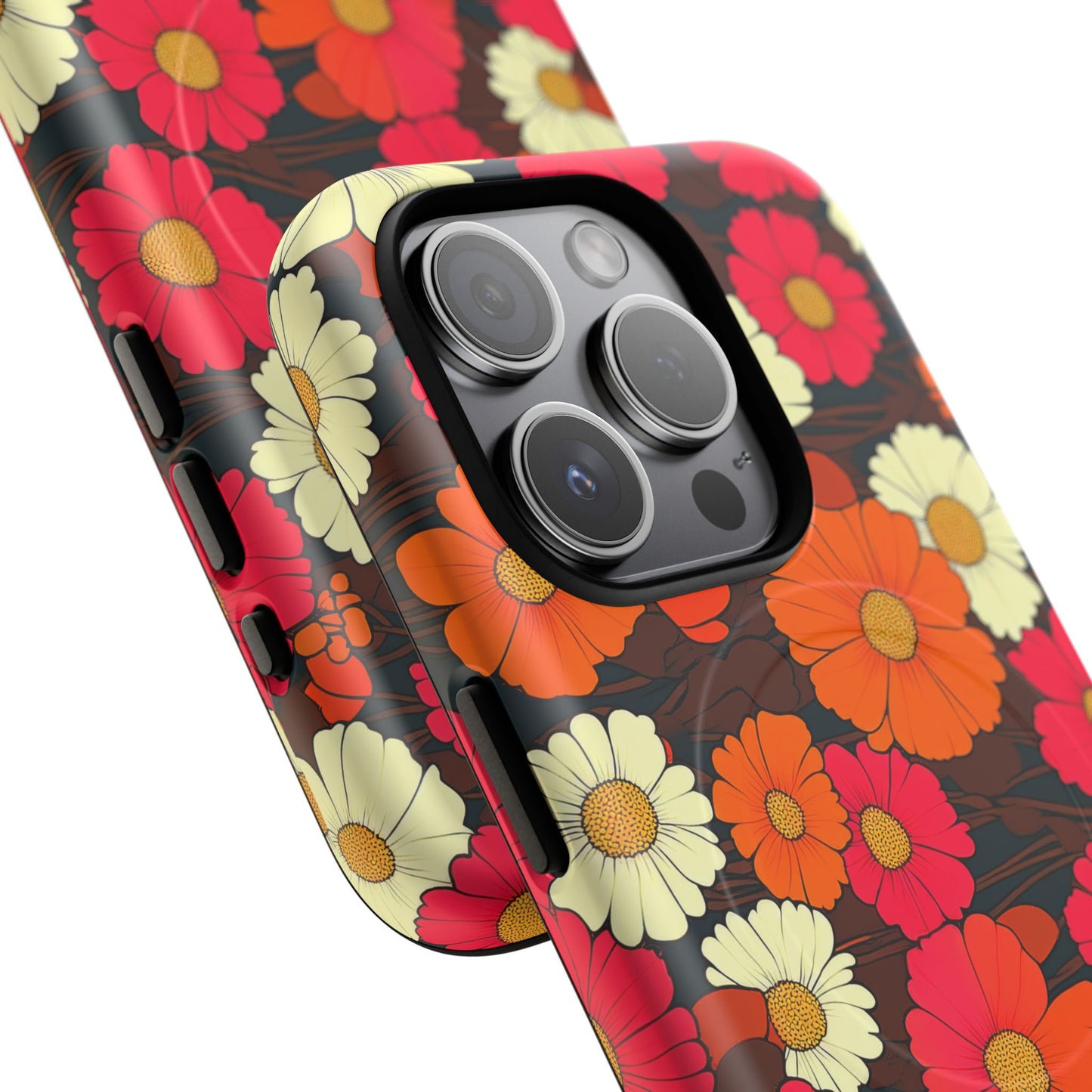 Flower Power Vintage Phone Tough Magnetic Case