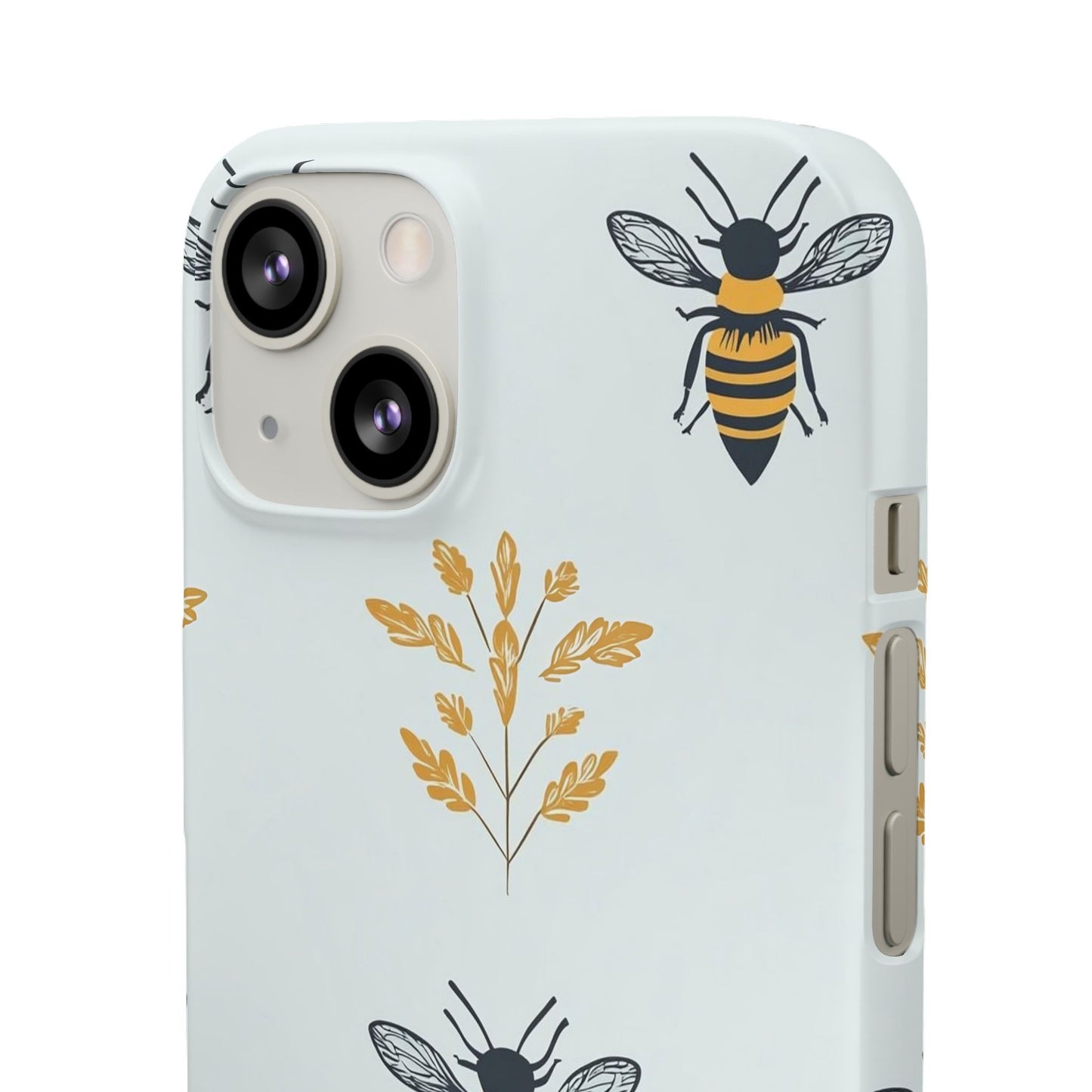 Blue Buzzing Bees Snap Case