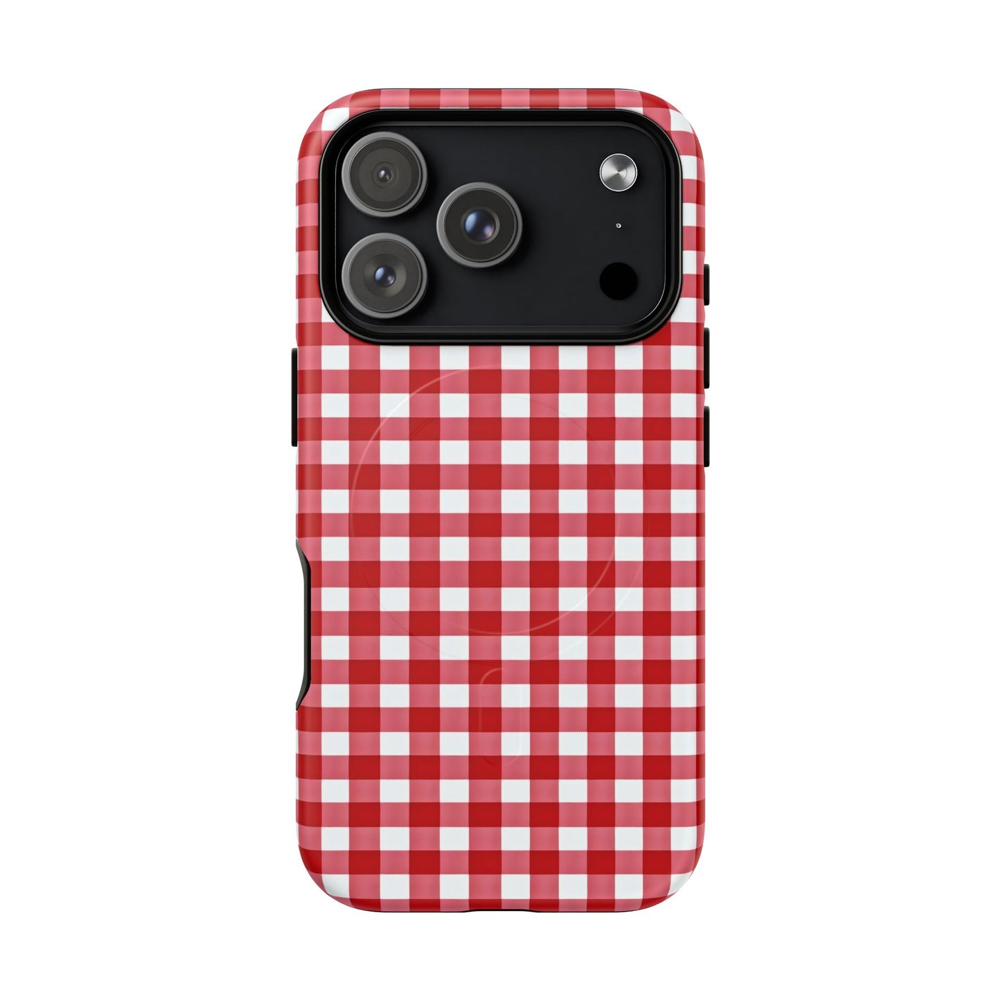 Red Plaid Tough Magnetic Phone Case