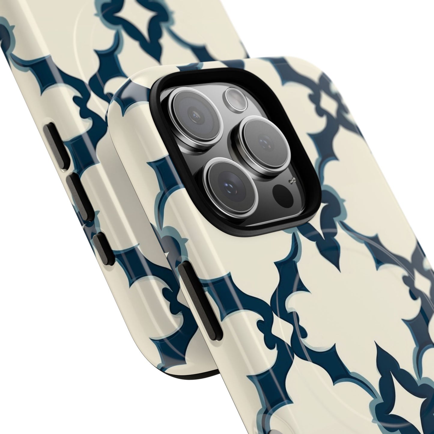 Midnight Quatrefoil Tough Magnetic Case
