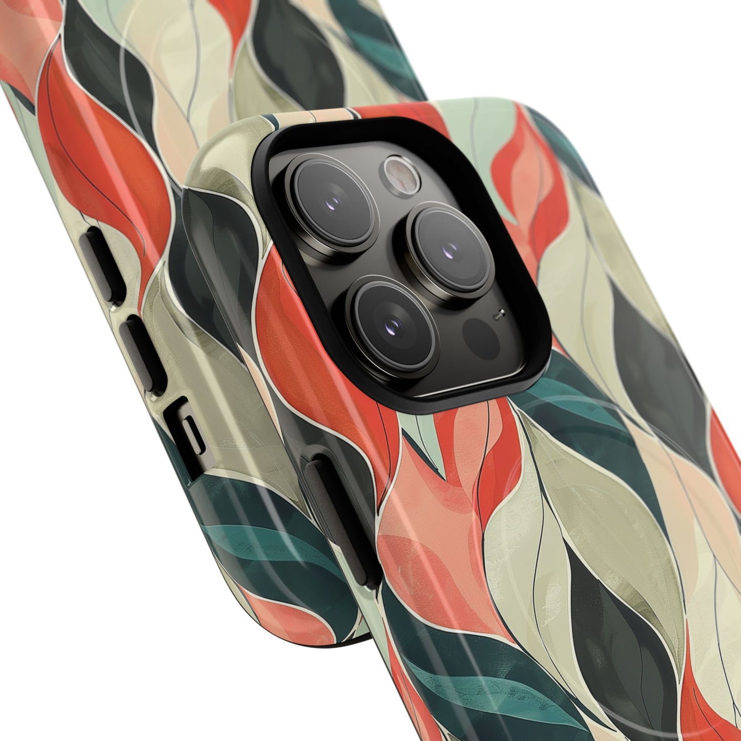 Soft Swirl Floral Tough Magnetic Case