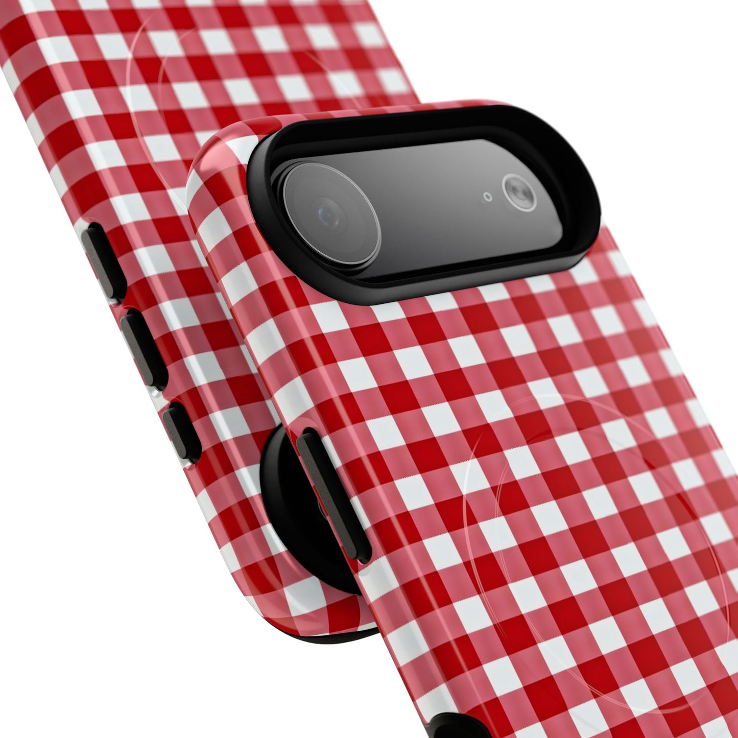 Red Plaid Tough Magnetic Phone Case