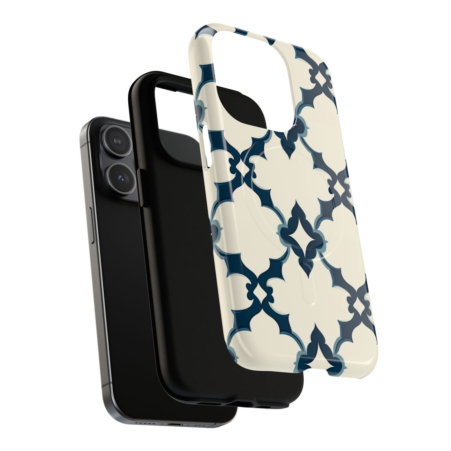 Midnight Quatrefoil Tough Magnetic Case