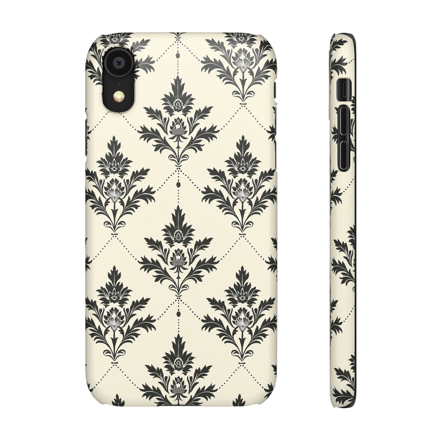 Midnight Damask Snap Case