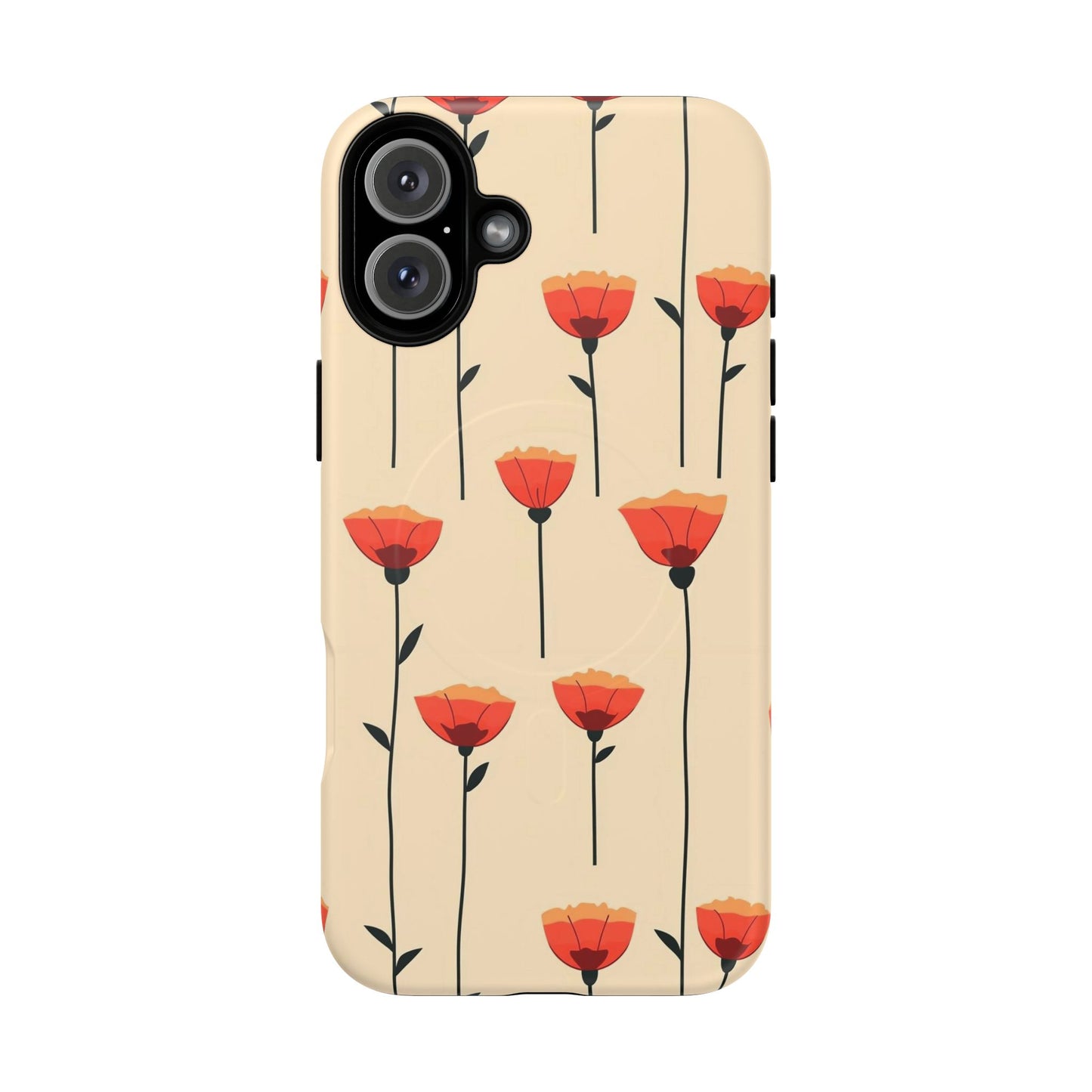 Poppy Line Tough Magnetic Phone Case