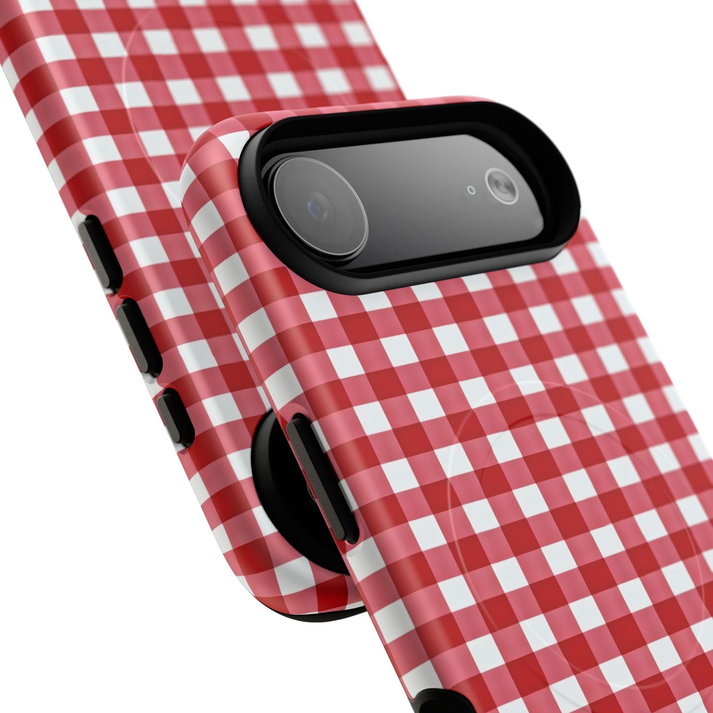 Red Plaid Tough Magnetic Phone Case