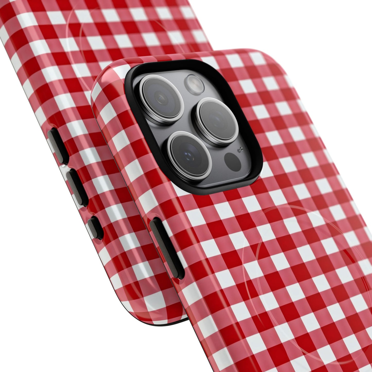 Red Plaid Tough Magnetic Phone Case
