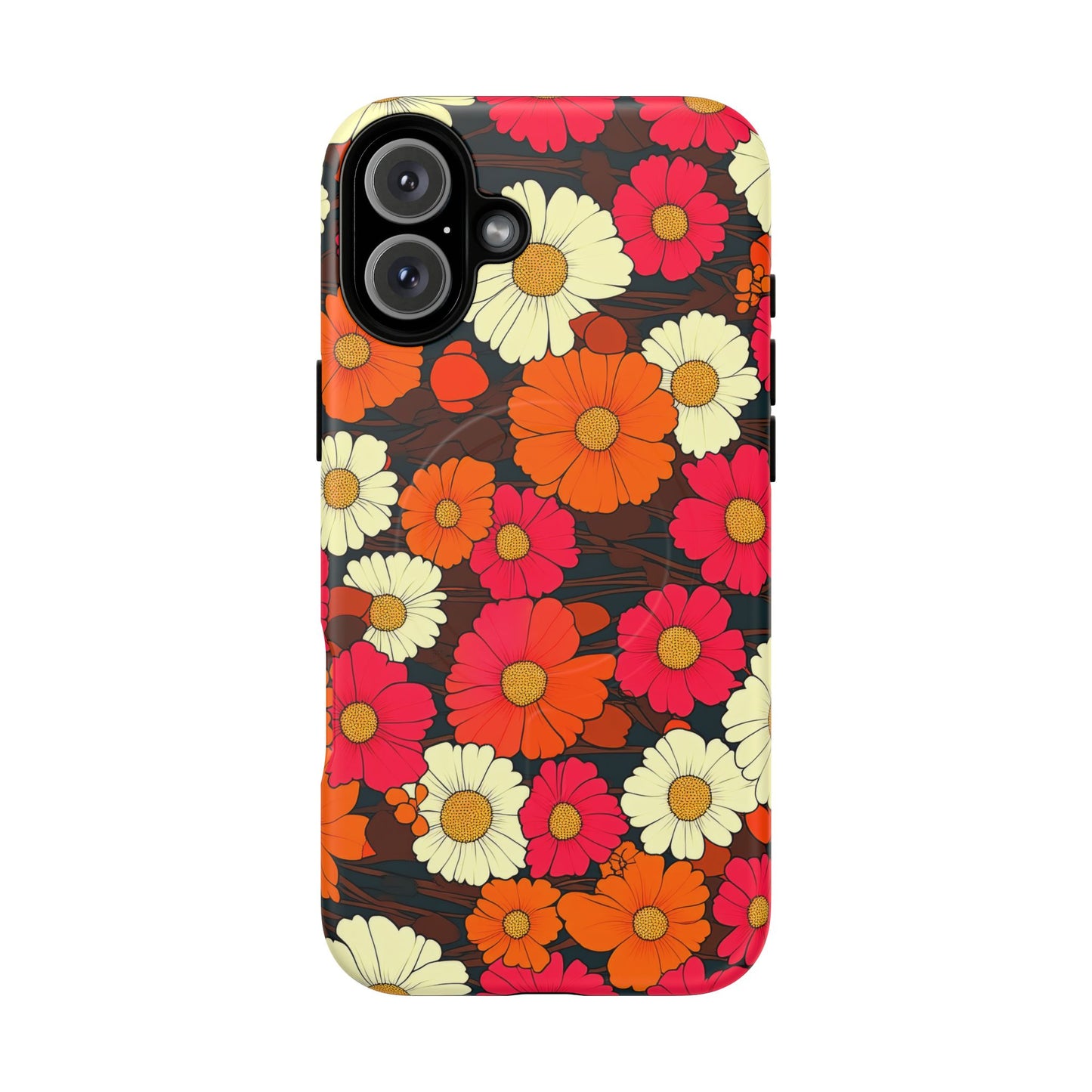 Flower Power Vintage Phone Tough Magnetic Case