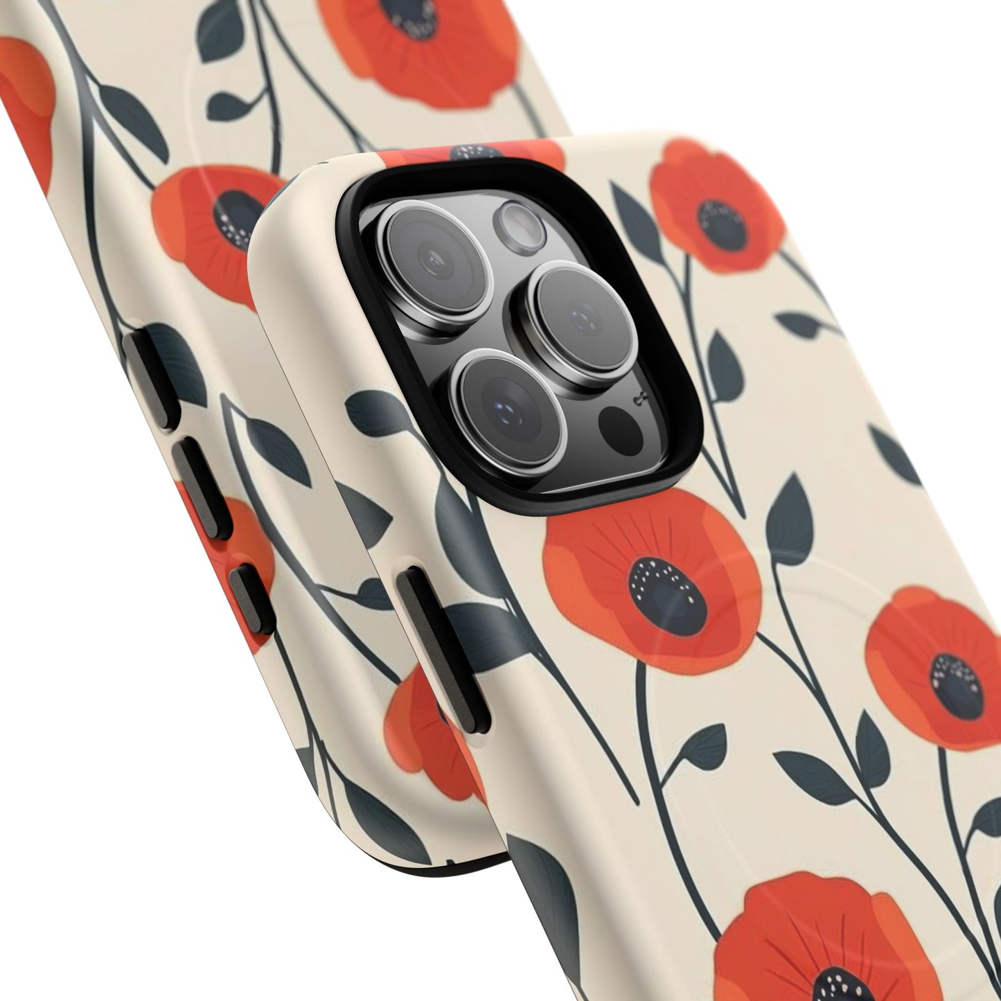 Poppy Fields Tough Magnetic Phone Case