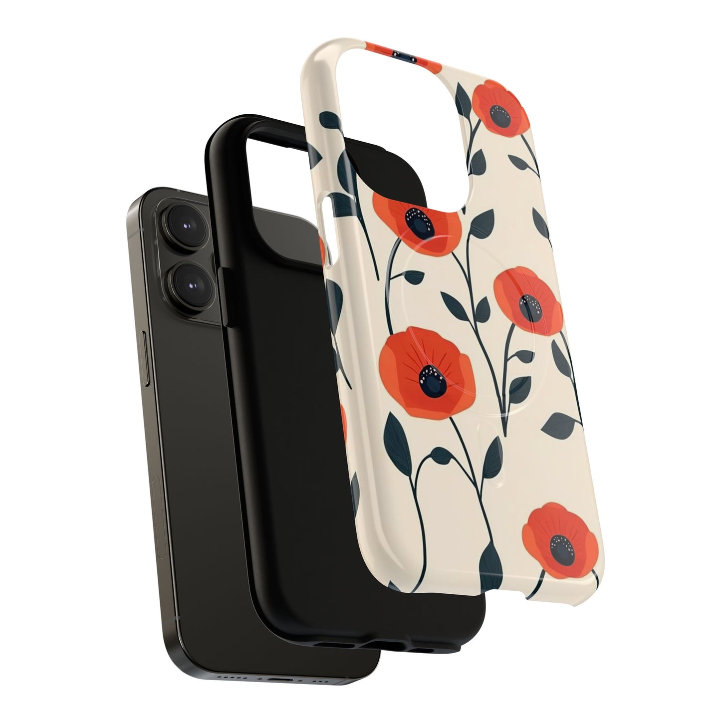 Poppy Fields Tough Magnetic Phone Case