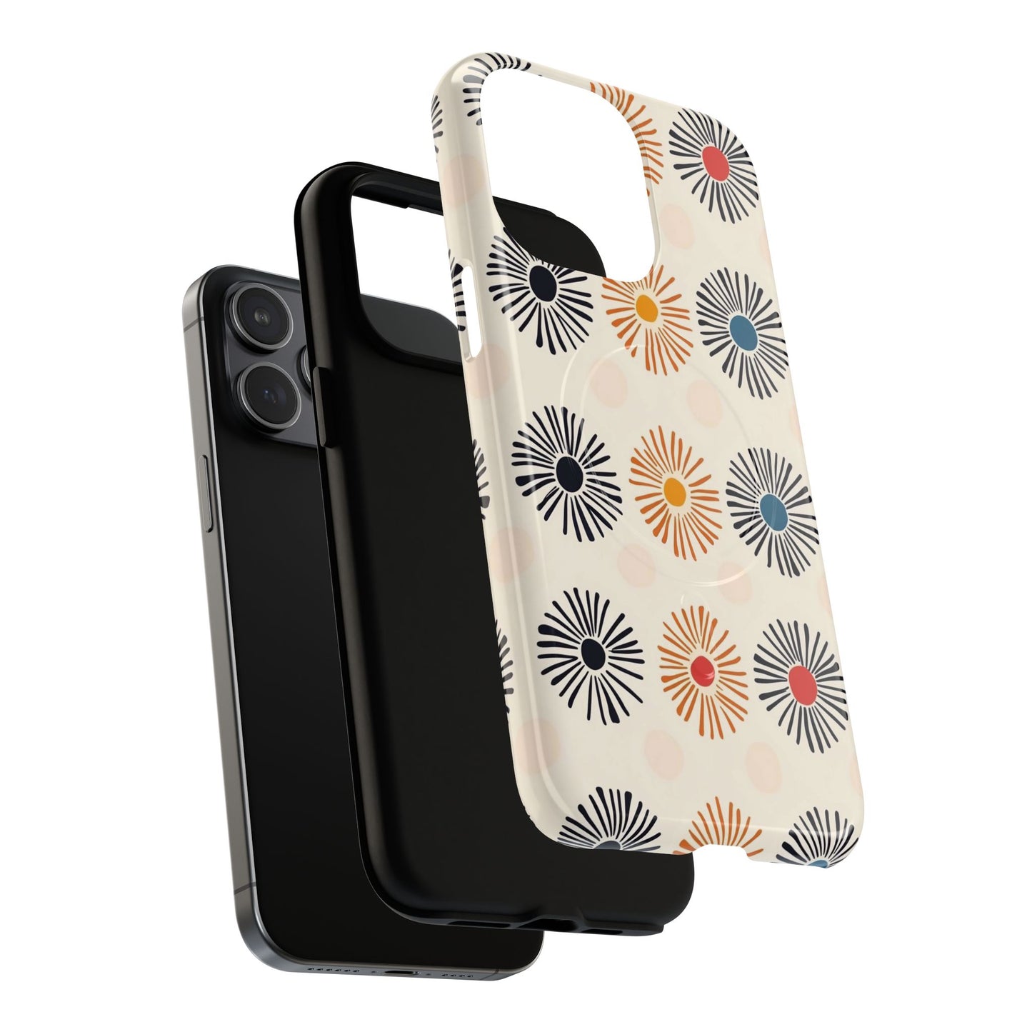 Burstwise Colorful Floral Tough Magnetic Case
