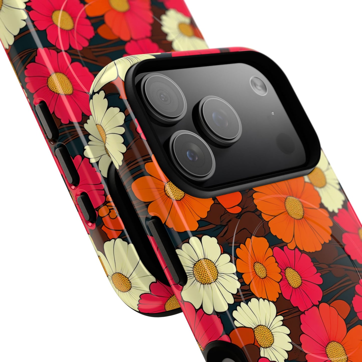 Flower Power Vintage Phone Tough Magnetic Case