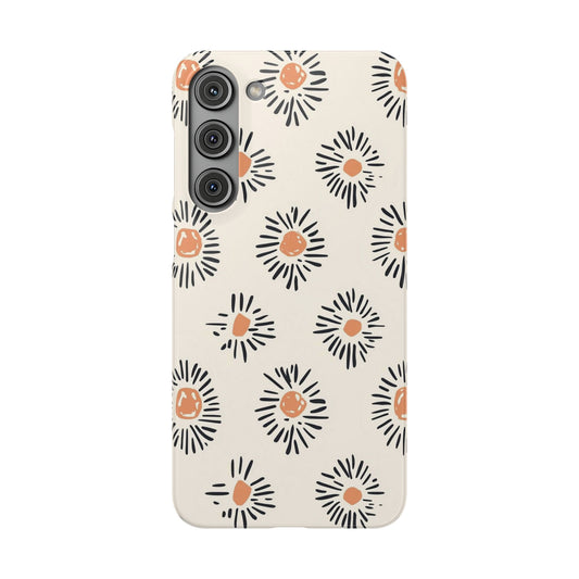 Sunburst Diary Floral Snap Case