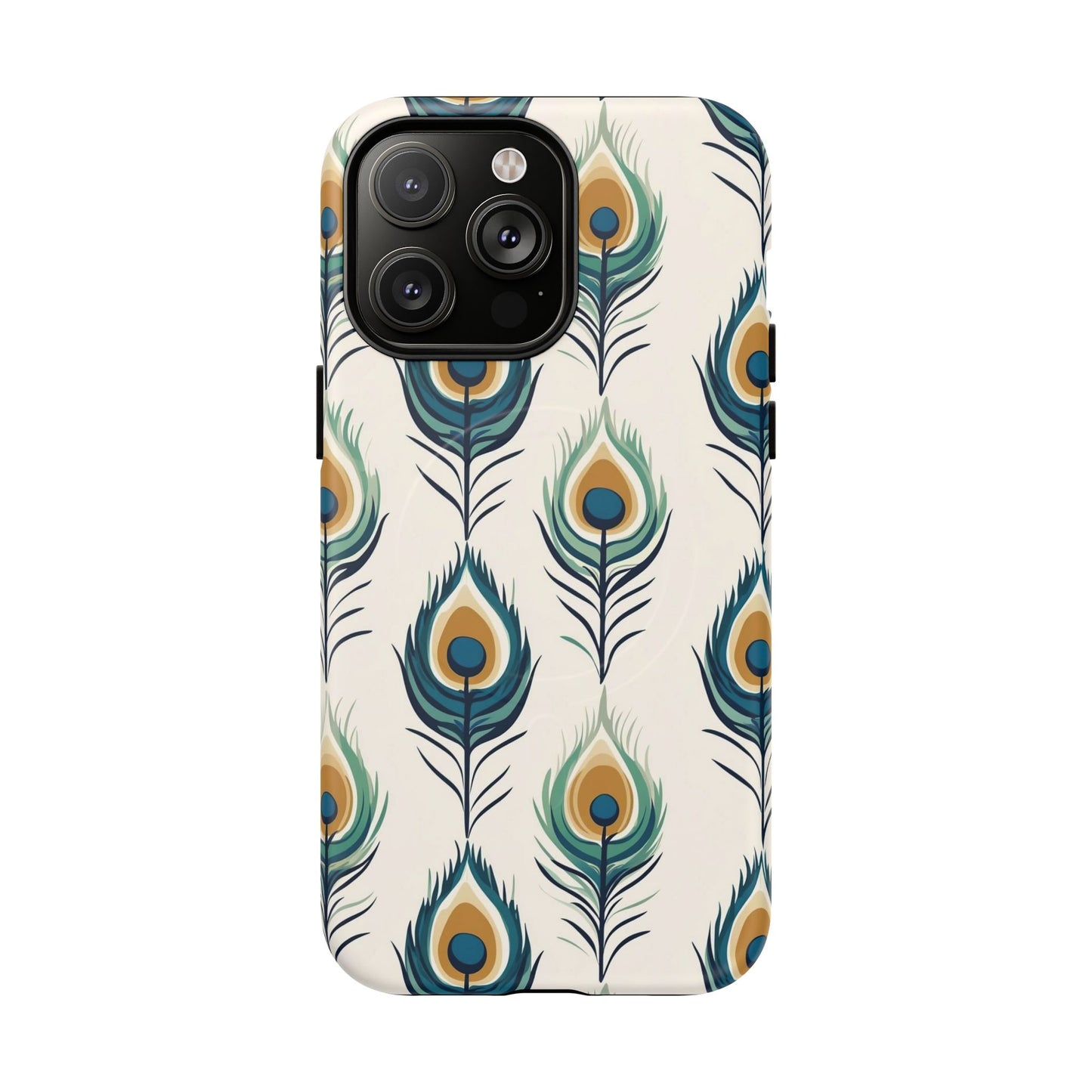 Peacock Feather Phone Tough Magnetic Case
