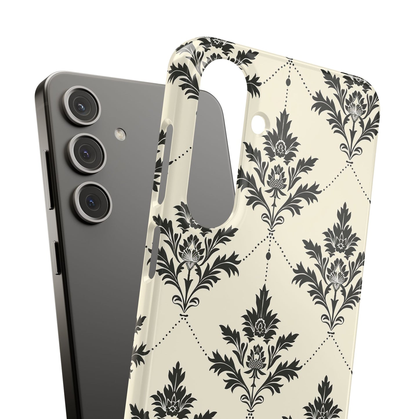Midnight Damask Snap Case