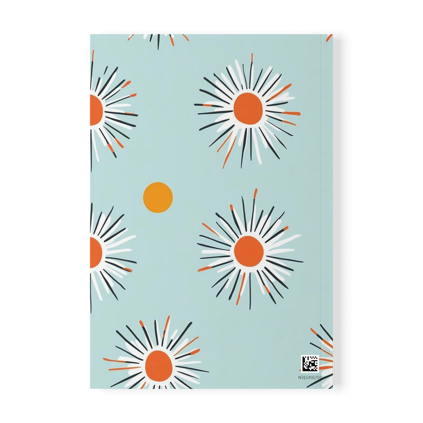 Mod Starburst Softcover Notebook, A5