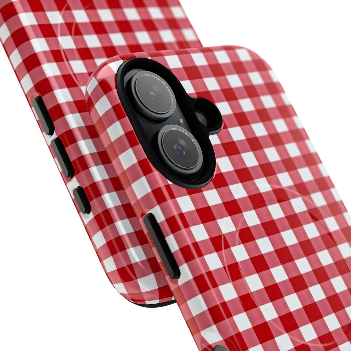 Red Plaid Tough Magnetic Phone Case