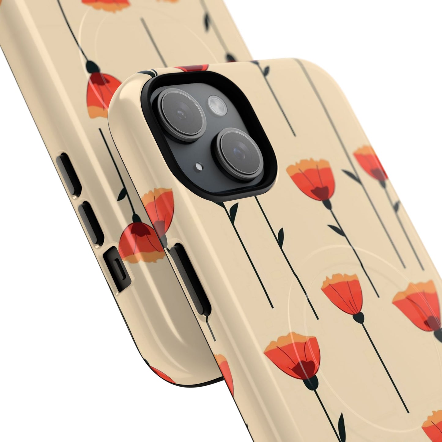 Poppy Line Tough Magnetic Phone Case
