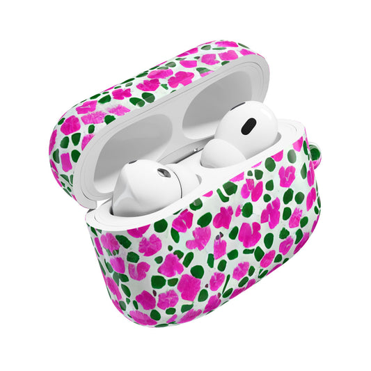 Petal Riot - Fuschia & Green Abstract AirPod Case