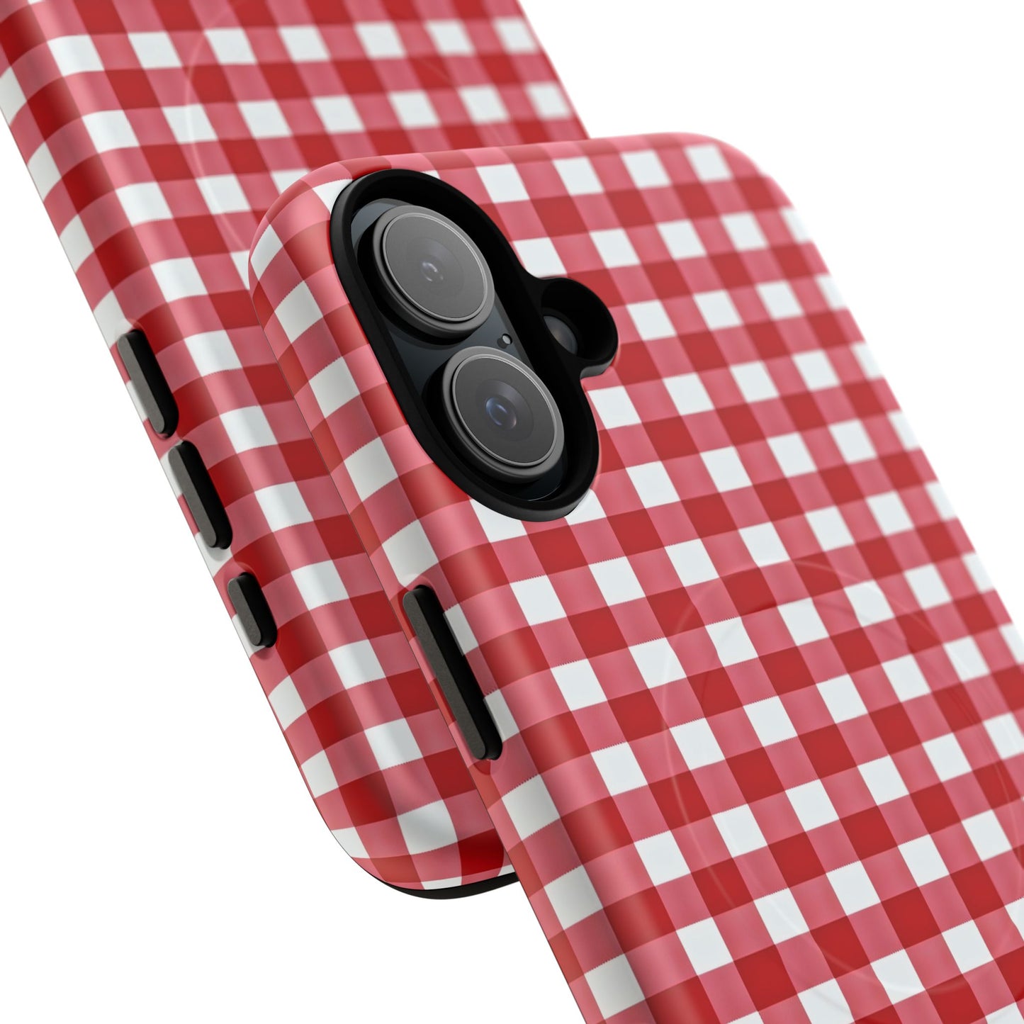 Red Plaid Tough Magnetic Phone Case
