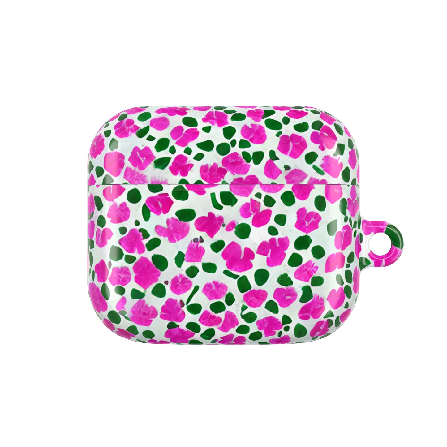 Petal Riot - Fuschia & Green Abstract AirPod Case