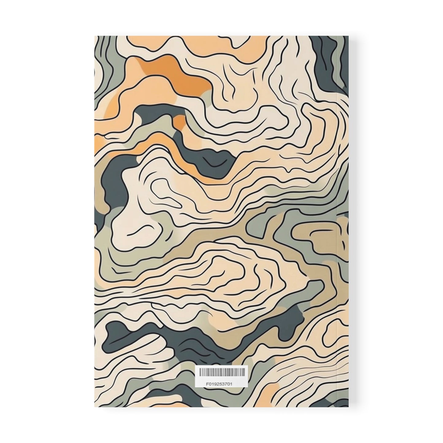 Earthy Abstract Softcover Notebook A5